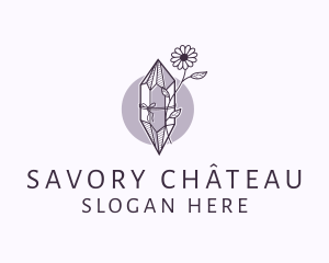 Flower Crystal Souvenir Logo