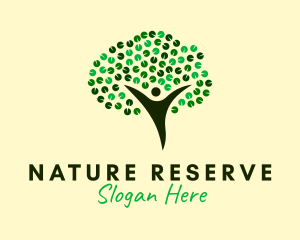 Natural Tree Spa Leaves logo design