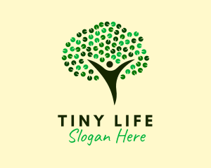 Natural Tree Spa Leaves logo design