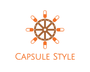 Capsule Ship Helm logo design