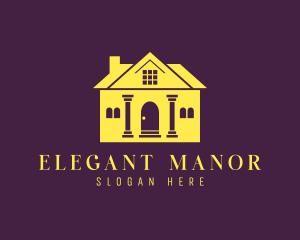 Villa Mansion Manor logo design