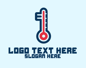 Modern Digital Thermometer  logo