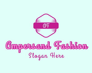 Fashion Feminine Hexagon logo design