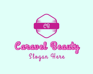 Fashion Feminine Hexagon logo design