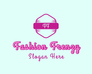 Fashion Feminine Hexagon logo design