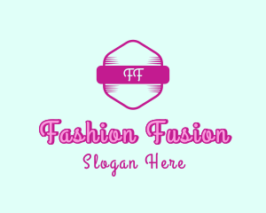 Fashion Feminine Hexagon logo design