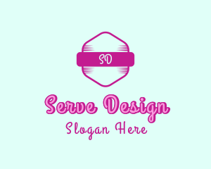 Fashion Feminine Hexagon logo design