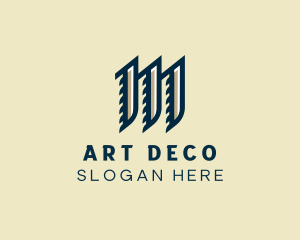 Deco Style Business Letter M logo