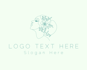 Floral Beauty Woman logo