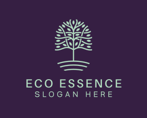 Tree Eco Sustainability logo design