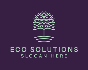 Tree Eco Sustainability logo design