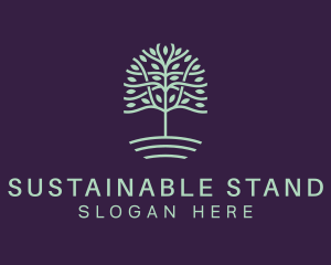 Tree Eco Sustainability logo design