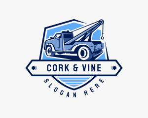 Pickup Truck Crane logo design