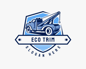 Pickup Truck Crane logo design