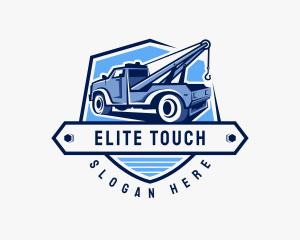 Pickup Truck Crane logo design