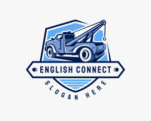 Pickup Truck Crane logo design