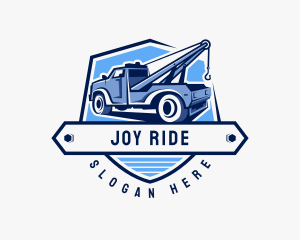 Pickup Truck Crane logo design