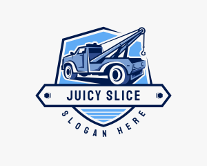 Pickup Truck Crane logo design