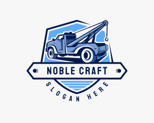 Pickup Truck Crane logo design