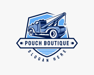 Pickup Truck Crane logo design