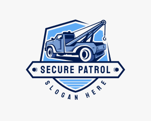 Pickup Truck Crane logo design