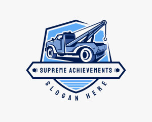 Pickup Truck Crane logo design