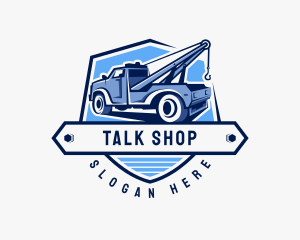 Pickup Truck Crane logo design