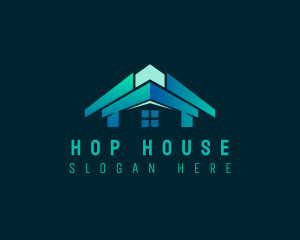 House Roof Builder logo design