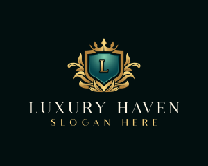 Luxury Crown Crest logo design