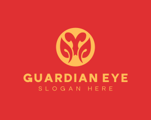 Wrestler Eye Mask  logo design