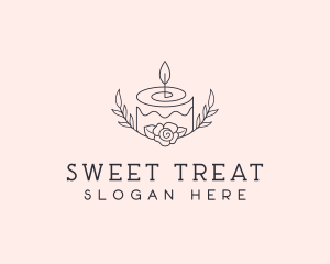 Cake Floral Dessert logo design