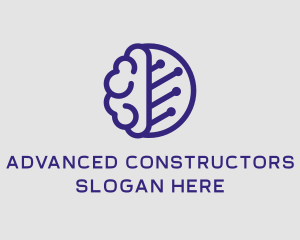 Brain Circuit Tech logo design