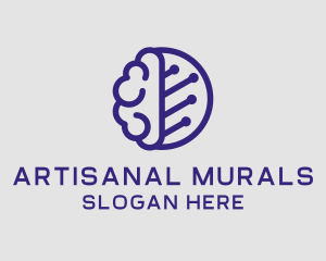 Brain Circuit Tech logo design