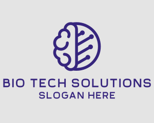 Brain Circuit Tech logo design