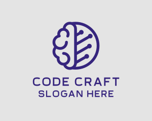 Brain Circuit Tech logo design