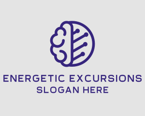 Brain Circuit Tech logo design