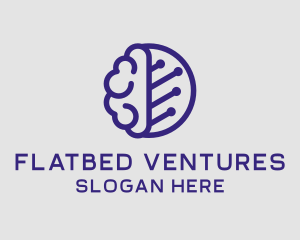 Brain Circuit Tech logo design