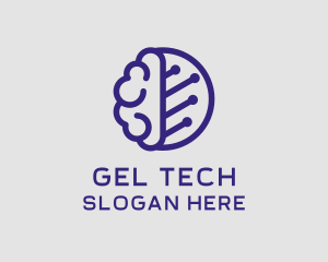 Brain Circuit Tech logo design