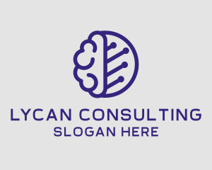 Brain Circuit Tech logo design