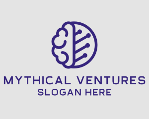 Brain Circuit Tech logo design