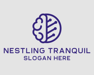 Brain Circuit Tech logo design