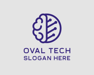 Brain Circuit Tech logo design