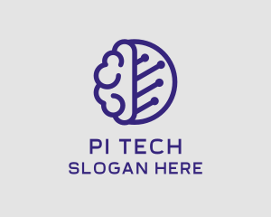 Brain Circuit Tech logo design