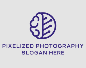 Brain Circuit Tech logo design