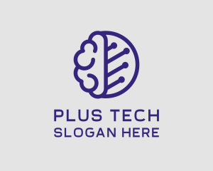 Brain Circuit Tech logo design