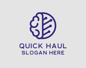 Brain Circuit Tech logo design