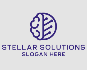 Brain Circuit Tech logo design