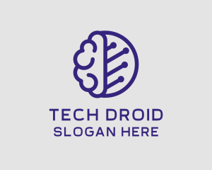 Brain Circuit Tech logo design