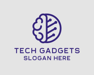 Brain Circuit Tech logo design