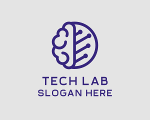 Brain Circuit Tech logo design